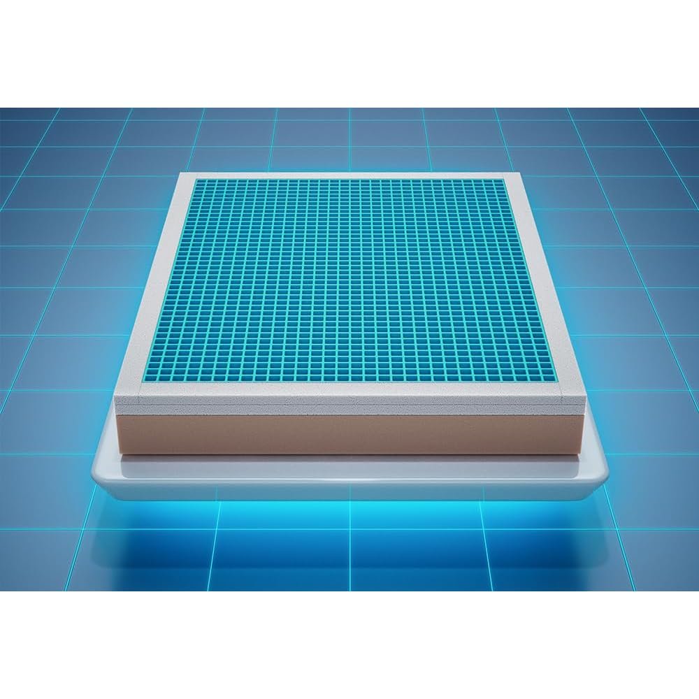 Wakefit XpertGRID King Size Double Bed Mattress | 3300+ Air Channels | Cooling Mattress | 10 Years Warranty (78x72x8 Inches, White) photo review