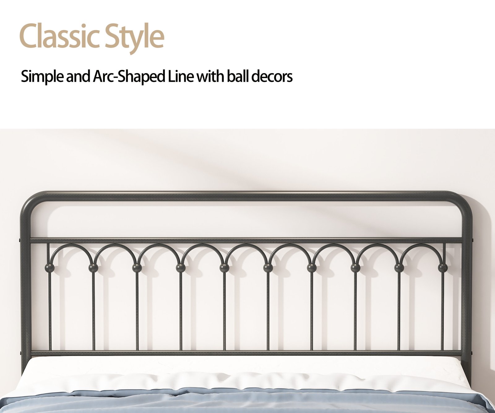 Tara Metal Bed Queen, Black photo review