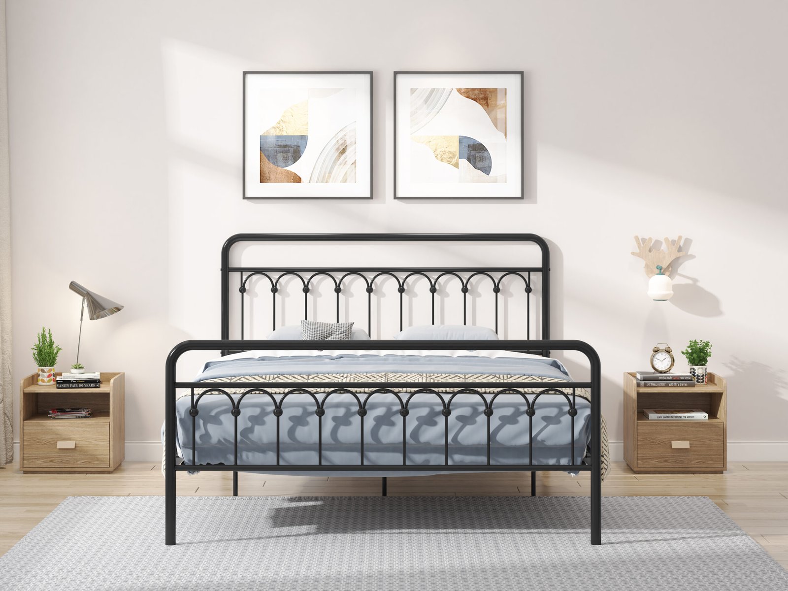 Tara Metal Bed Queen, Black photo review