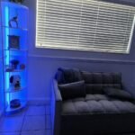 Modern Velvet Loveseat Futon Sofa Couch w/Pullout Bed,Small Love Seat Lounge Sofa w/Reclining Backrest,Toss Pillows, Pockets,Furniture for Living Room,3 in 1 Convertible Sleeper Sofa Bed, Gray photo review