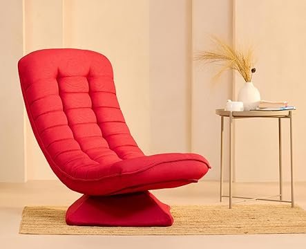 uberlyfe Alloy Steel The Nirvana | 360 Degree Swivel Relaxation Chair | Red