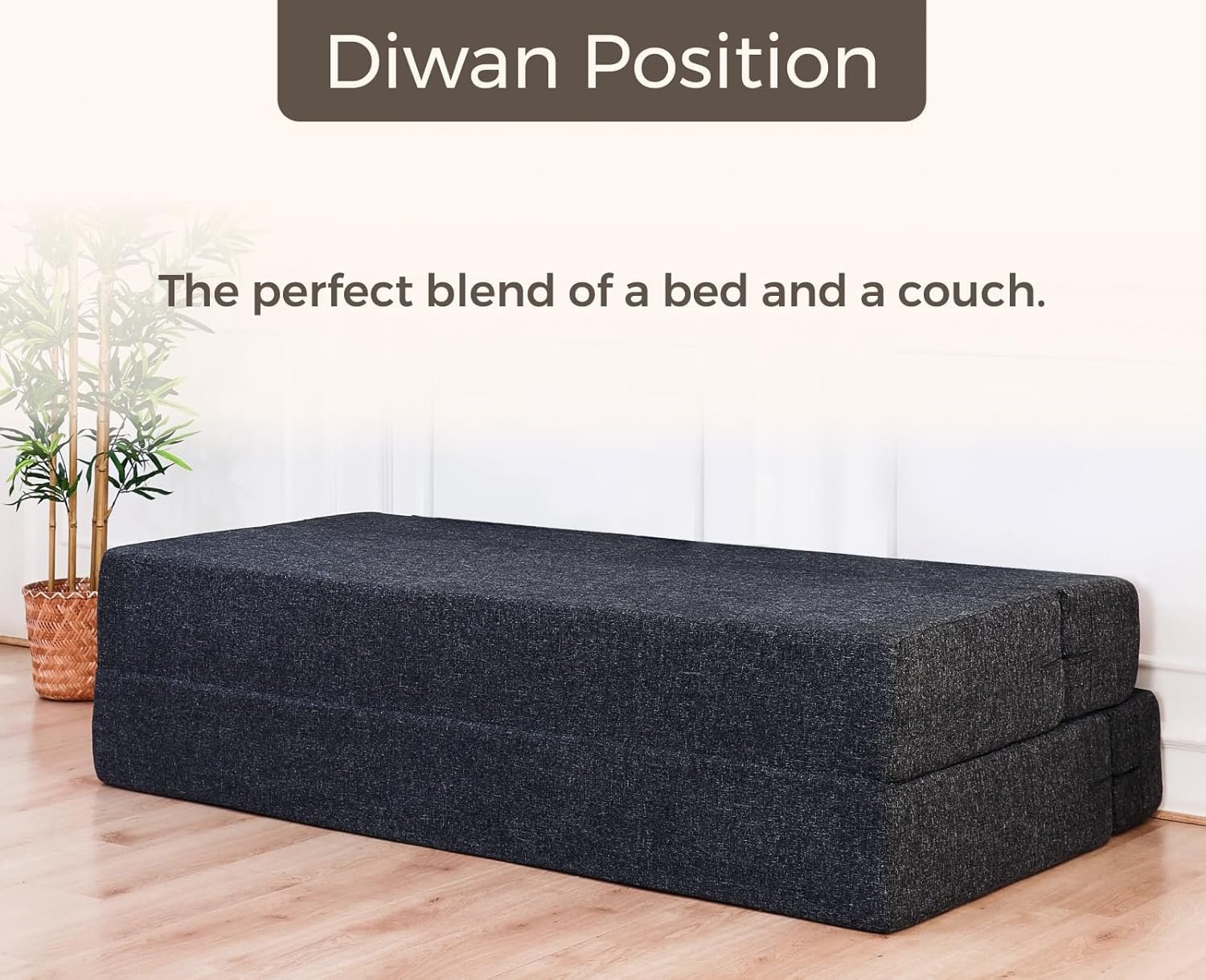 uberlyfe 3 Seater Sofa Cum Bed | Jute Fabric Washable Cover | 6' X 6' Feet photo review